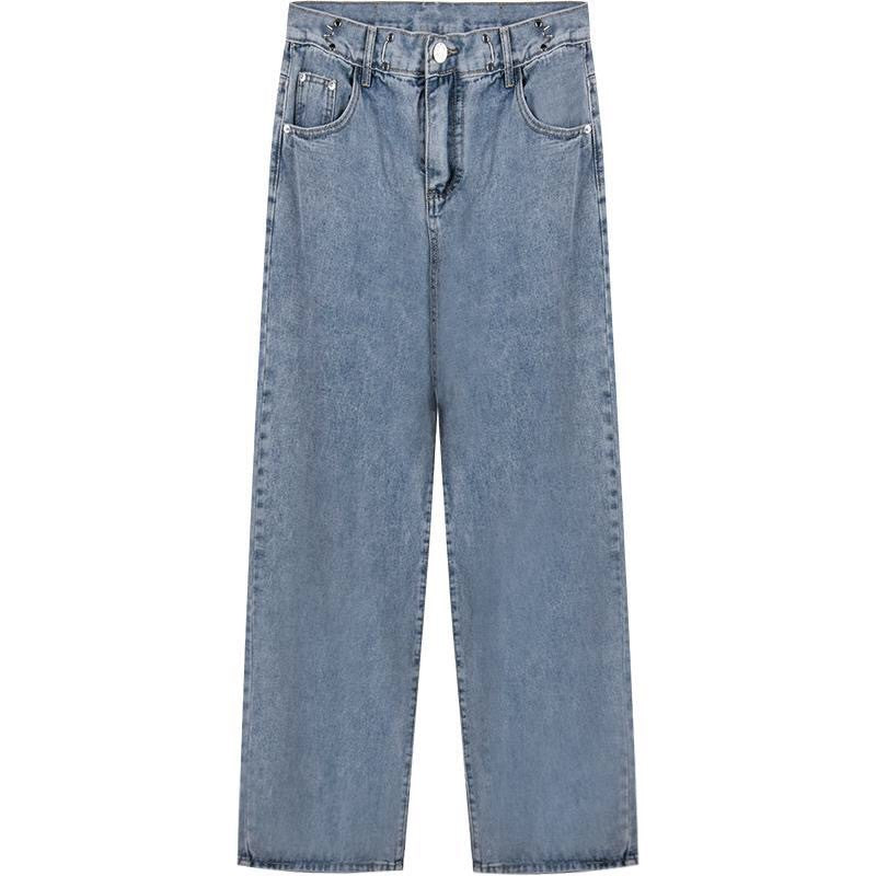 DADUHEY White Loose Drape Wide-Leg Jeans Women | 820