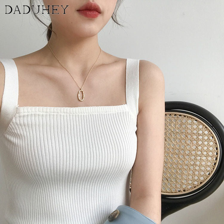 DADUHEY Knitted Sleeveless Base Camisole Vest Women