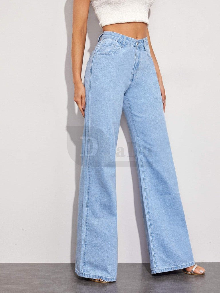 DADUHEY Wide-Leg High-Waist Jeans Women | High Street Casual