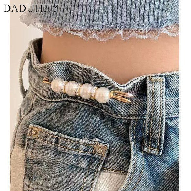 DADUHEY Waist Adjuster Anti-Glare Brooch Pin Women