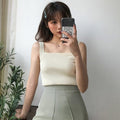 DADUHEY Knitted Sleeveless Base Camisole Vest Women