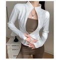 DADUHEY Stand Collar Ice Silk Sun Protection Shirt Women