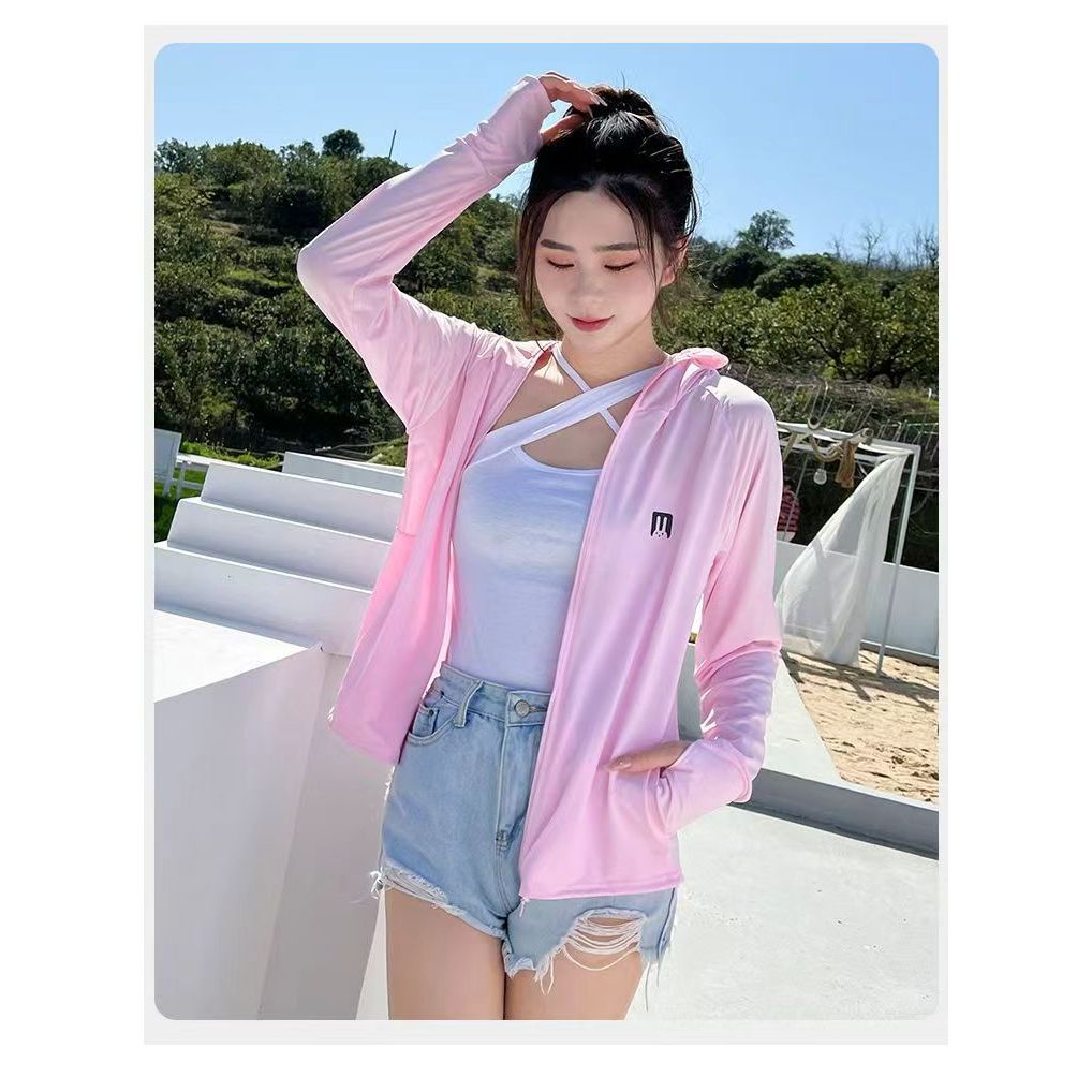 DADUHEY Ice Silk Sun Protection Coat Women | Wide Brim Mask