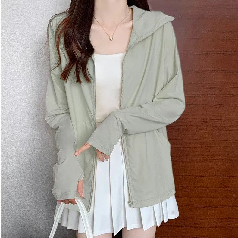 DaDuHey Sun Protection Clothing for Women Summer Essential Loose-Fitting Lightweight Thin Casual All-Match UV Protection | 1033