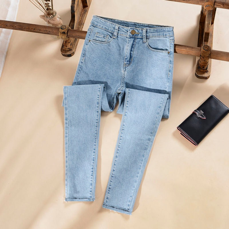 DADUHEY High-Waist Stretch Skinny Jeans Women | Slim Fit All-Match
