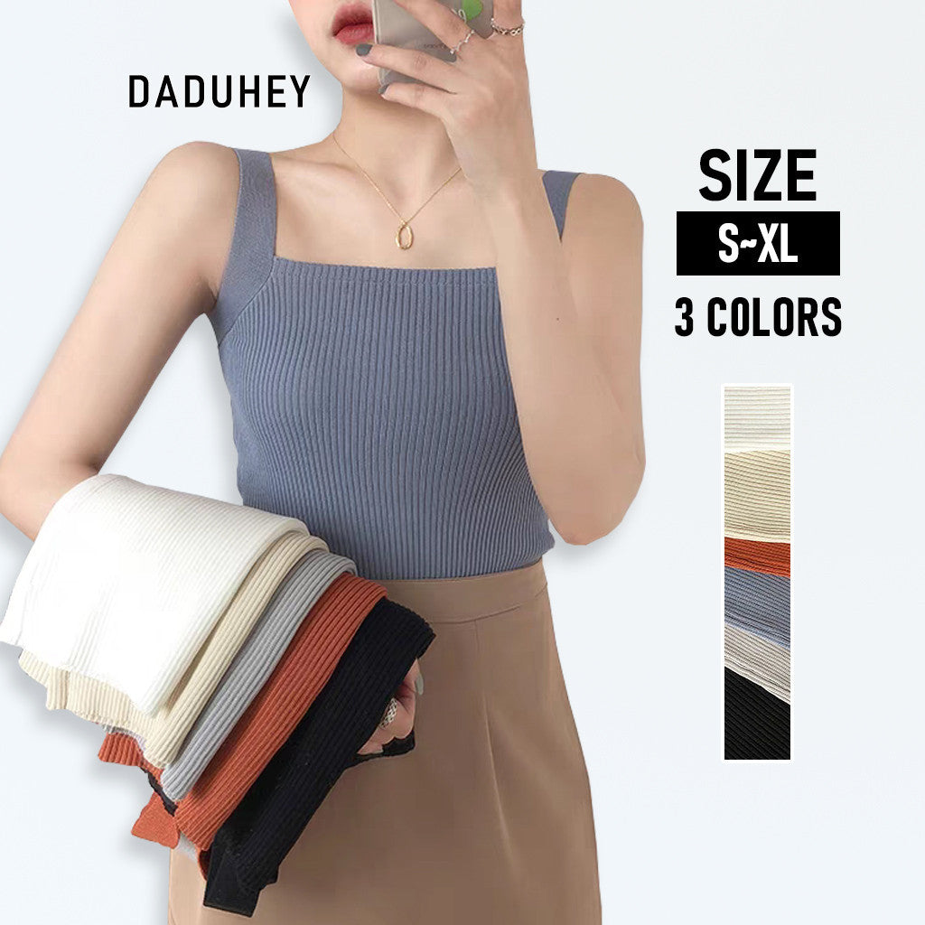 DADUHEY Knitted Sleeveless Base Camisole Vest Women