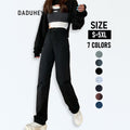 Daduhey Denim Wide Leg High Waist Mopping Straight Long Jeans Pants