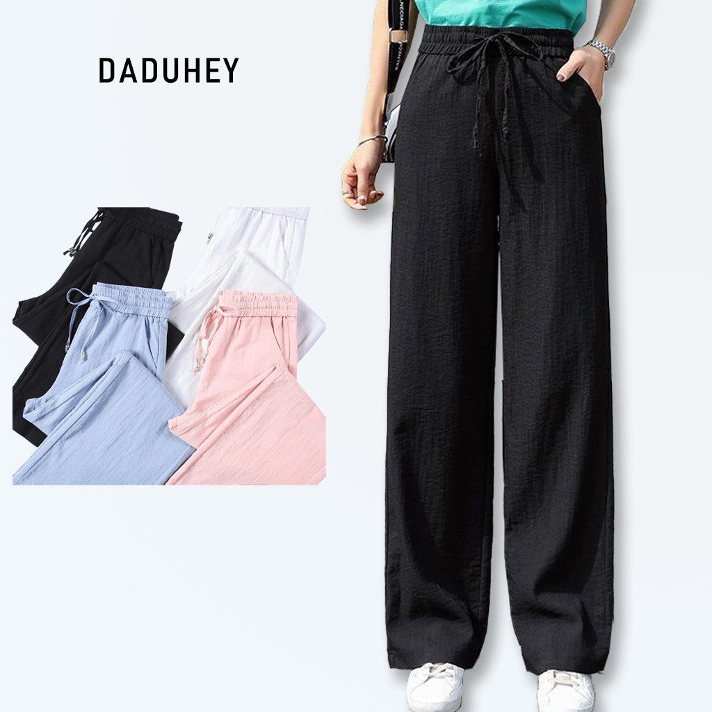 DaDuHey 506 Korean Loose Wide-Leg Palazzo Pants