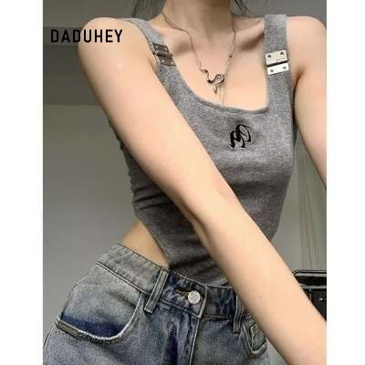 DADUHEY Retro Ripped Wide-Leg Denim Shorts Women | 513