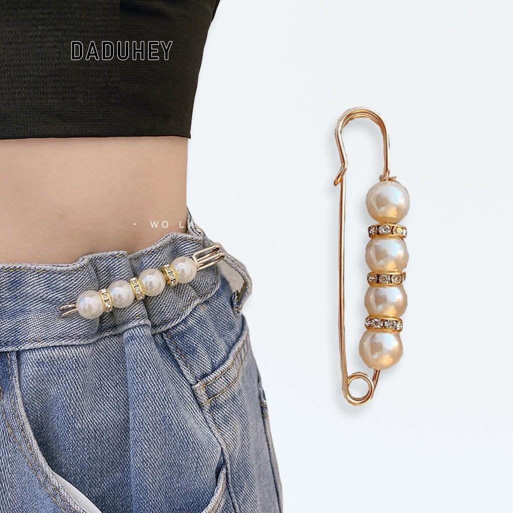DADUHEY Waist Adjuster Anti-Glare Brooch Pin Women