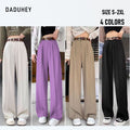DaDuHey 376 Plus-Size High-Waist Drooping Wide-Leg Pants