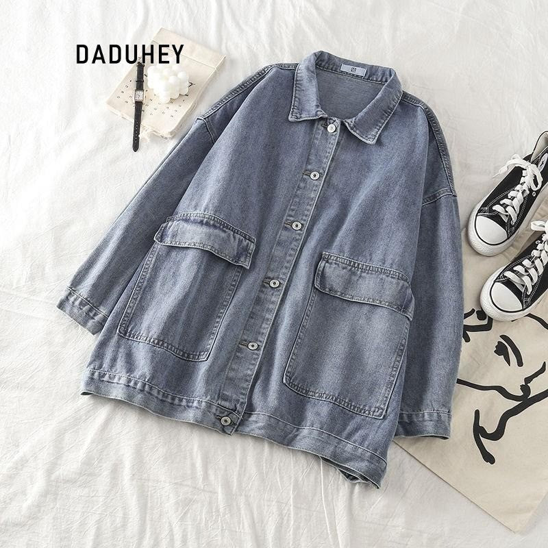 DADUHEY Korean Loose BF Style Denim Jacket Women | 6666