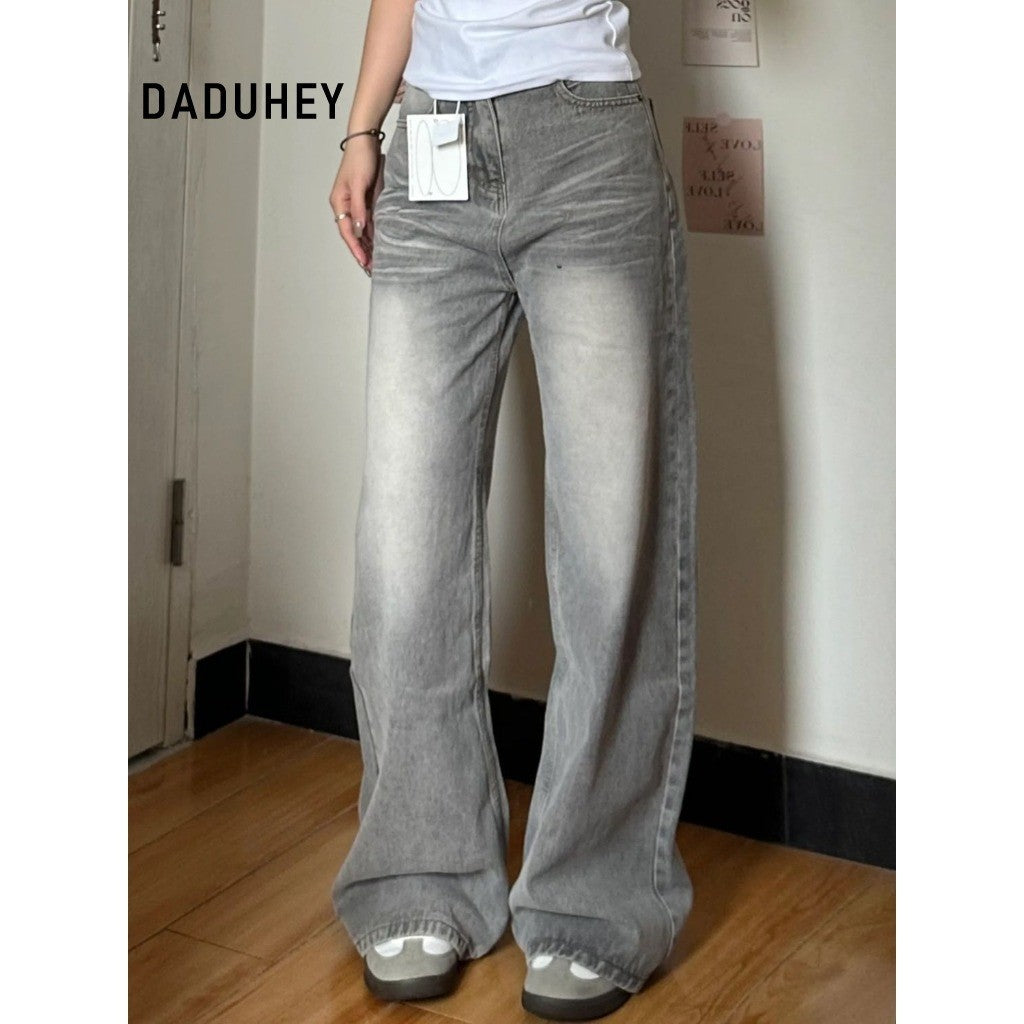 DADUHEY High-Waist Straight-Leg Jeans Women | Slimming Petite Fit