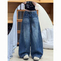 DaDuHey Machete Jeans Women's American Retro Street Style Drooping Slimming Pear-Shaped Small Man