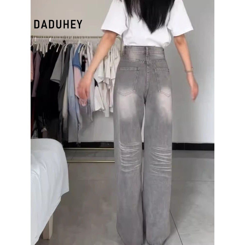 DADUHEY High-Waist Straight-Leg Jeans Women | Slimming Petite Fit