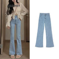 DaDuHey 8859 Korean High Street Slim Lightly-Flared Bootcut Jeans