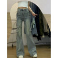 DADUHEY Low-Waist Stretch Micro-Flare Jeans Women | Vintage