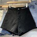 DaDuHey 2025 Women's Denim Summer High-Waist Stretch Hot Retro Shorts
