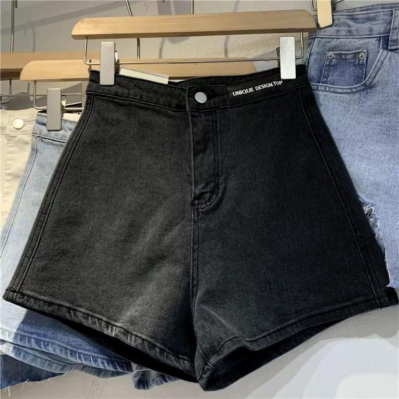 DaDuHey 2025 Women's Denim Summer High-Waist Stretch Hot Retro Shorts