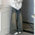 DADUHEY Distressed Straight Jeans Women | High-Waist Wide-Leg