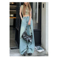 DADUHEY Light Blue Wide-Leg Jeans Women | High-Waist Straight