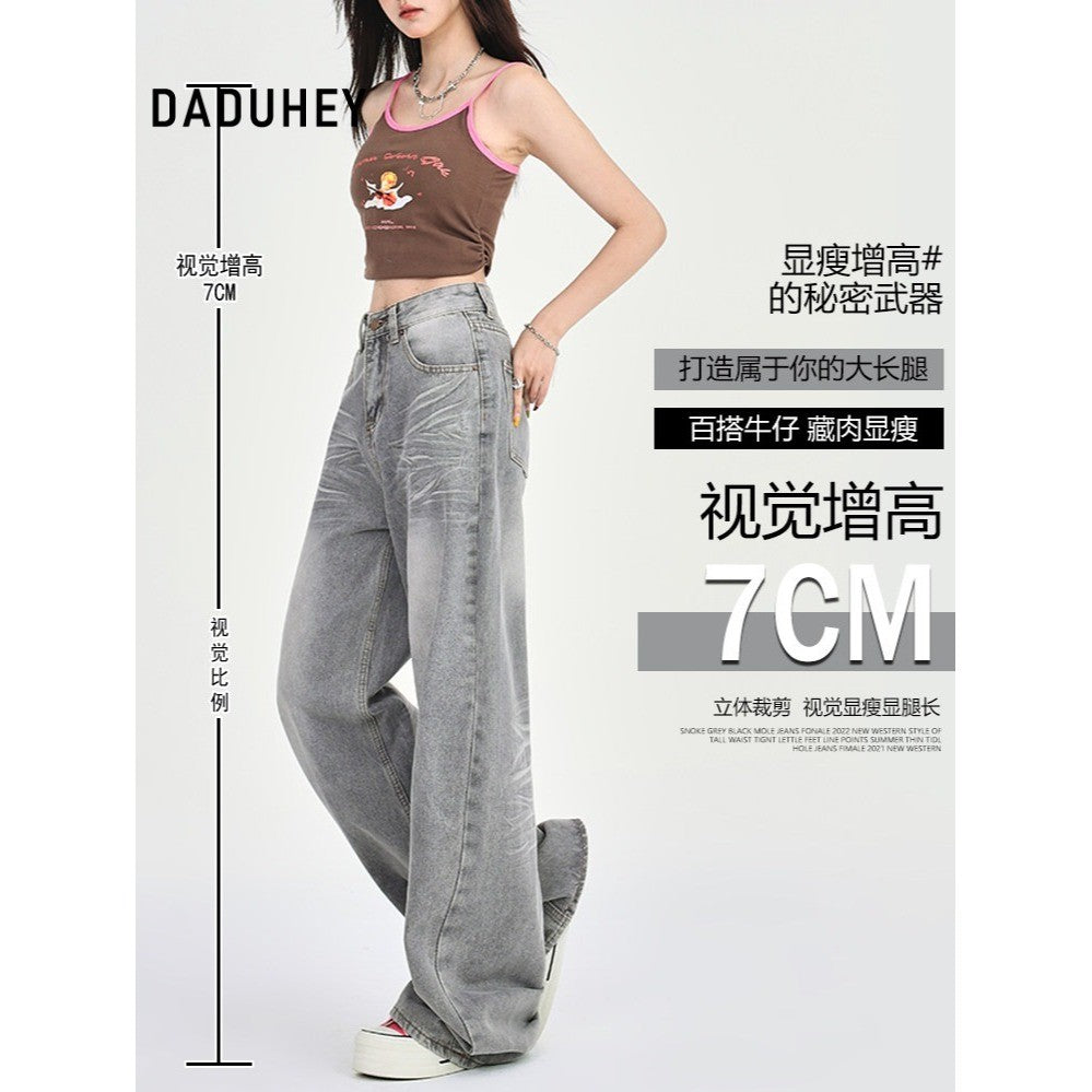 DADUHEY High-Waist Straight-Leg Jeans Women | Slimming Petite Fit