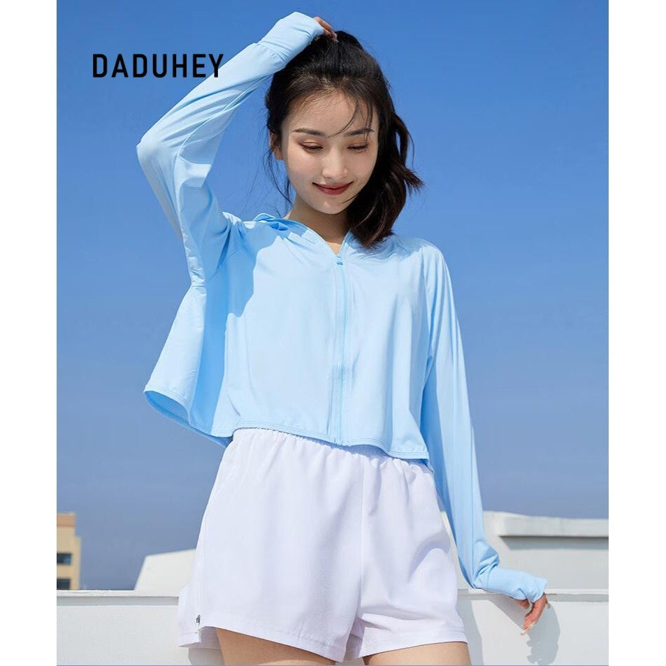 DADUHEY Outdoor Hooded Sun Protection Top Women | Wide Brim