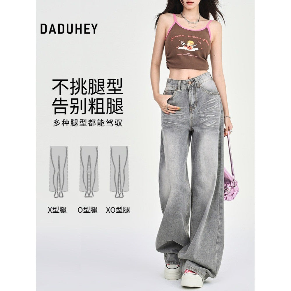 DADUHEY High-Waist Straight-Leg Jeans Women | Slimming Petite Fit