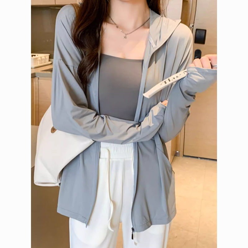 DaDuHey Sun Protection Clothing for Women Summer Essential Loose-Fitting Lightweight Thin Casual All-Match UV Protection | 1033