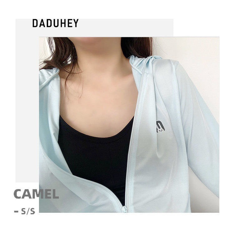 DADUHEY Ice Silk Sun Protection Coat Women | Wide Brim Mask