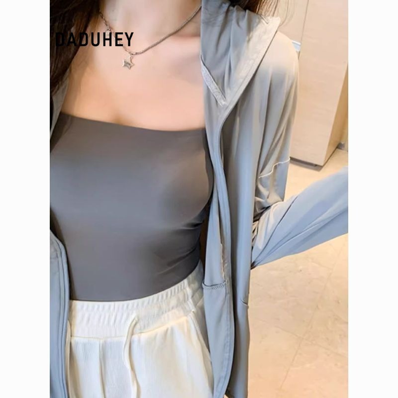 DaDuHey Sun Protection Clothing for Women Summer Essential Loose-Fitting Lightweight Thin Casual All-Match UV Protection | 1033