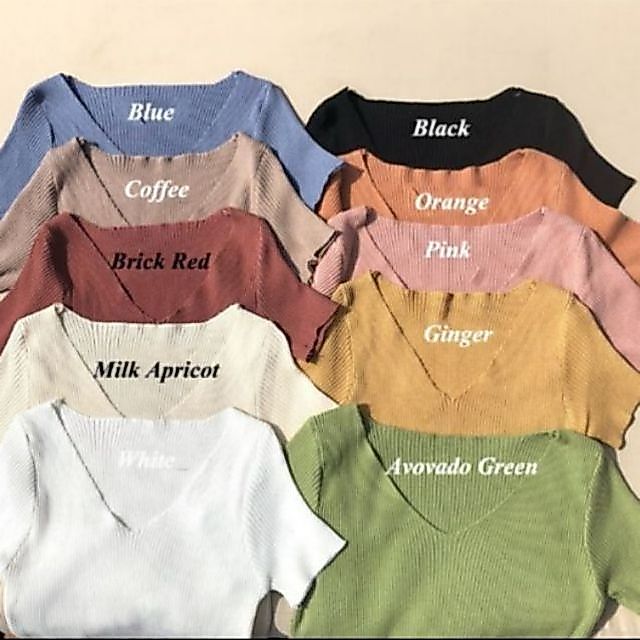 DADUHEY Plus Size Knitted V-Neck Top Women | Slim Short Sleeve