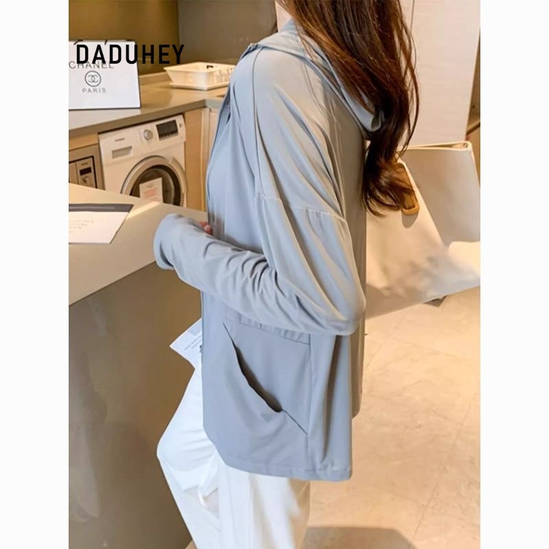 DaDuHey Sun Protection Clothing for Women Summer Essential Loose-Fitting Lightweight Thin Casual All-Match UV Protection | 1033