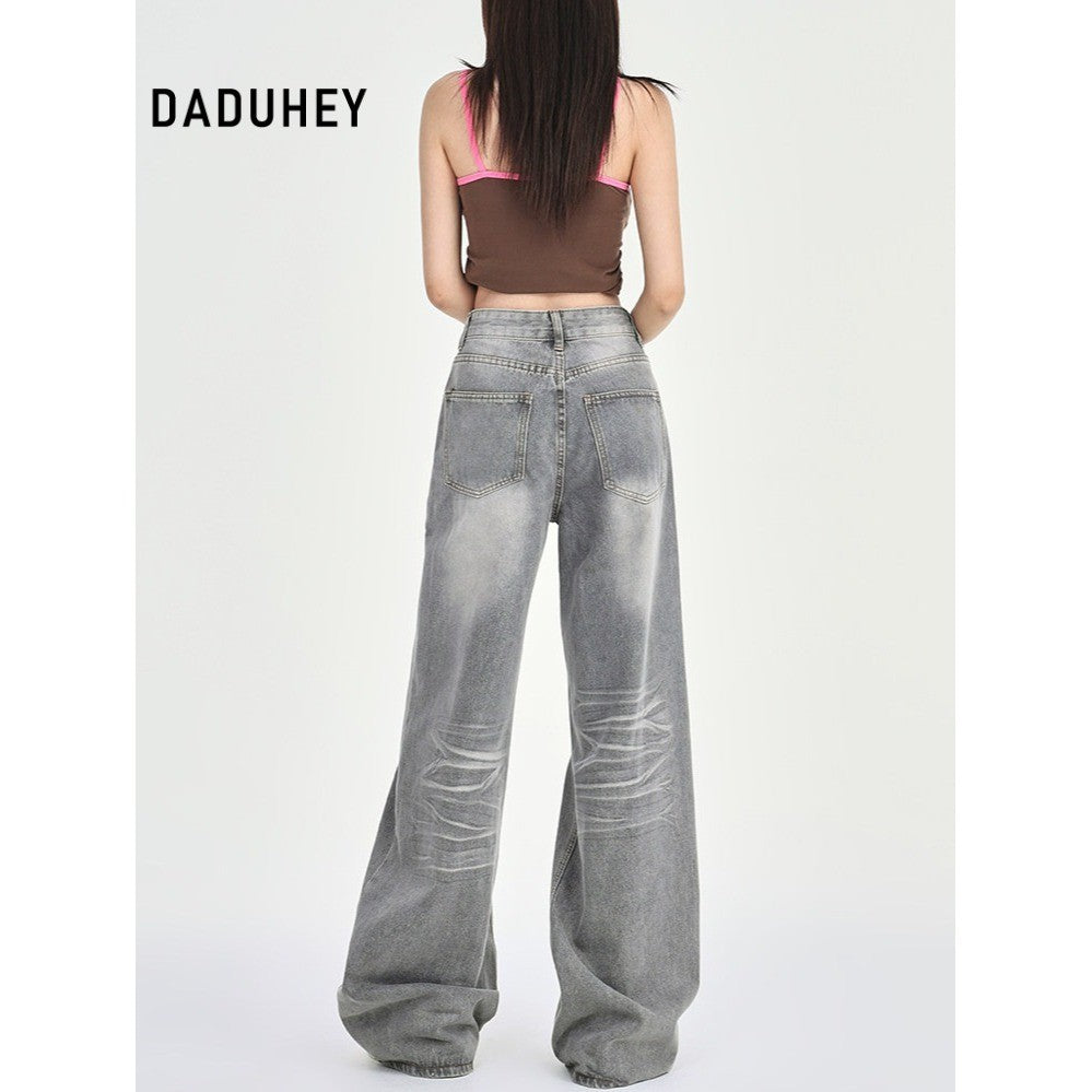 DADUHEY High-Waist Straight-Leg Jeans Women | Slimming Petite Fit