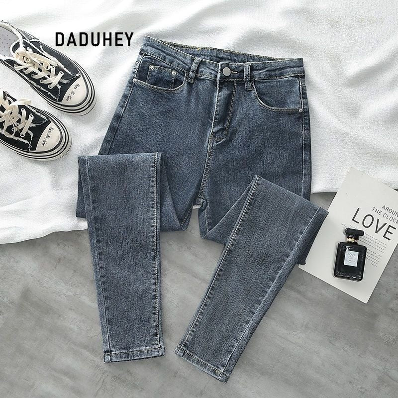 DADUHEY High-Waist Stretch Skinny Jeans Women | Slim Fit All-Match