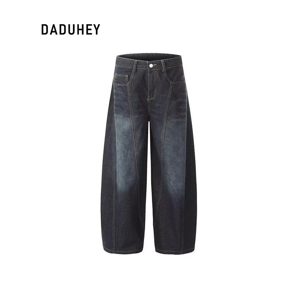 DADUHEY Retro Loose Mop Wide-Leg Jeans Women | 1963