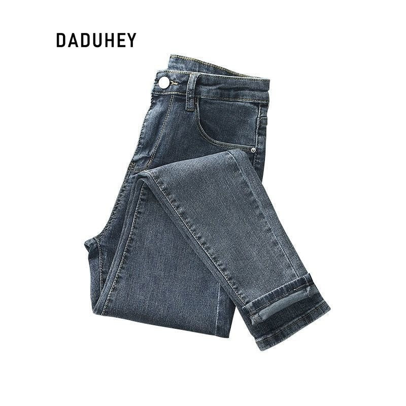 DADUHEY High-Waist Stretch Skinny Jeans Women | Slim Fit All-Match